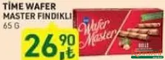 ÇİZMECİ TİME WAFER MASTER FINDIKLI RULO GOFRET 65 G fiyat ve kampanya bilgisi